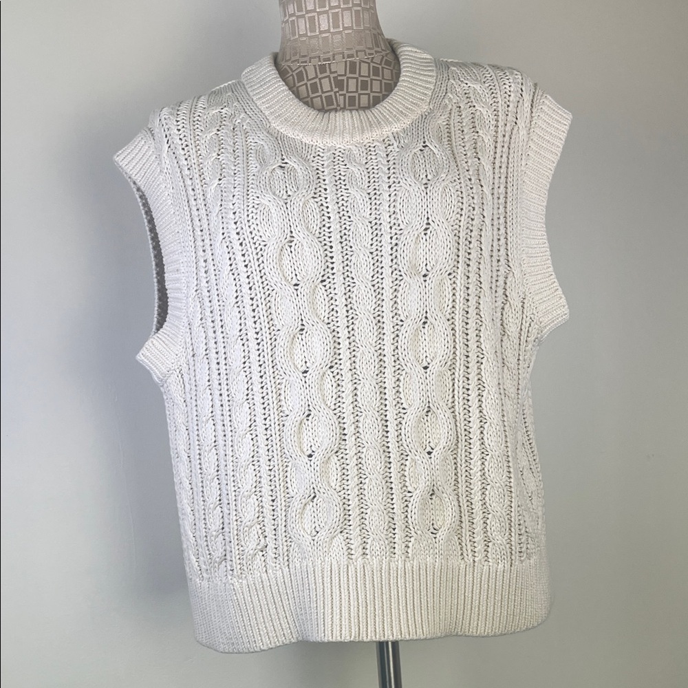 Velvet by Graham & Spencer  Cable Knit Sweater Vest